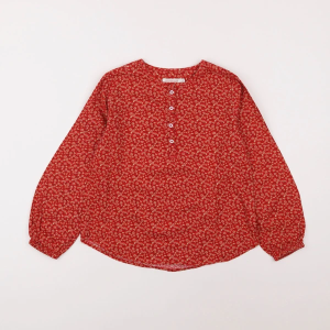 blouse à fleurs rouges Cyrillus