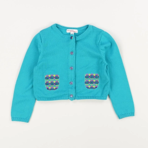 Cardigan turquoise court Du Pareil au Même