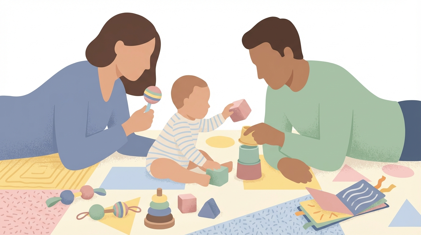 découvrez des fiches d'activités adaptées pour stimuler et accompagner le développement de votre bébé de 0 à 12 mois.