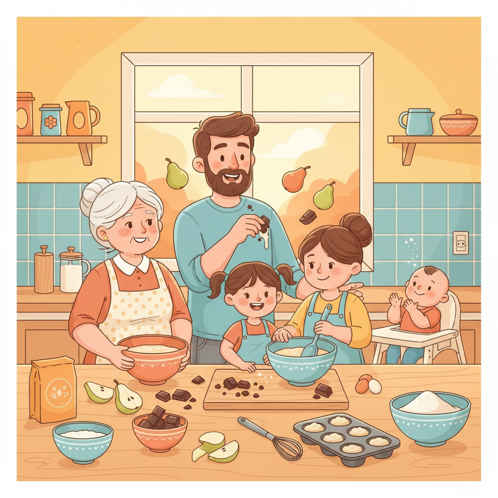 découvrez la recette facile et gourmande des muffins choco-poire, idéale pour toute la famille. une création naitre et grandir qui ravira petits et grands à chaque bouchée.