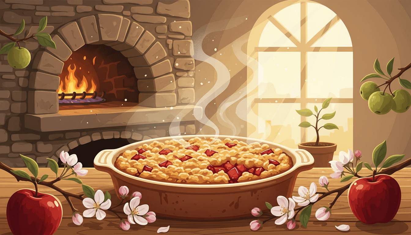 découvrez la recette facile de la croustade aux pommes cortland, un dessert savoureux pour toute la famille proposé par naitre et grandir.