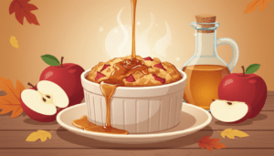 découvrez notre recette gourmande de pouding au pain aux pommes et sirop d'érable, un dessert savoureux et réconfortant parfait pour toutes les occasions.