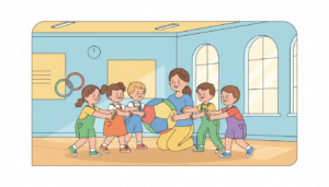 découvrez le ballon coopération, un jeu ludique conçu pour les enfants de 3 à 5 ans, favorisant le travail d'équipe et le développement moteur grâce à des activités de ballon adaptées.