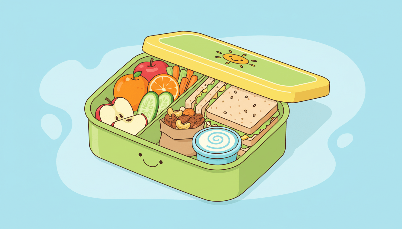 Boîte à Lunch École : Idées de boîte à lunch saines et équilibrées pour l’école (5-8 ans)