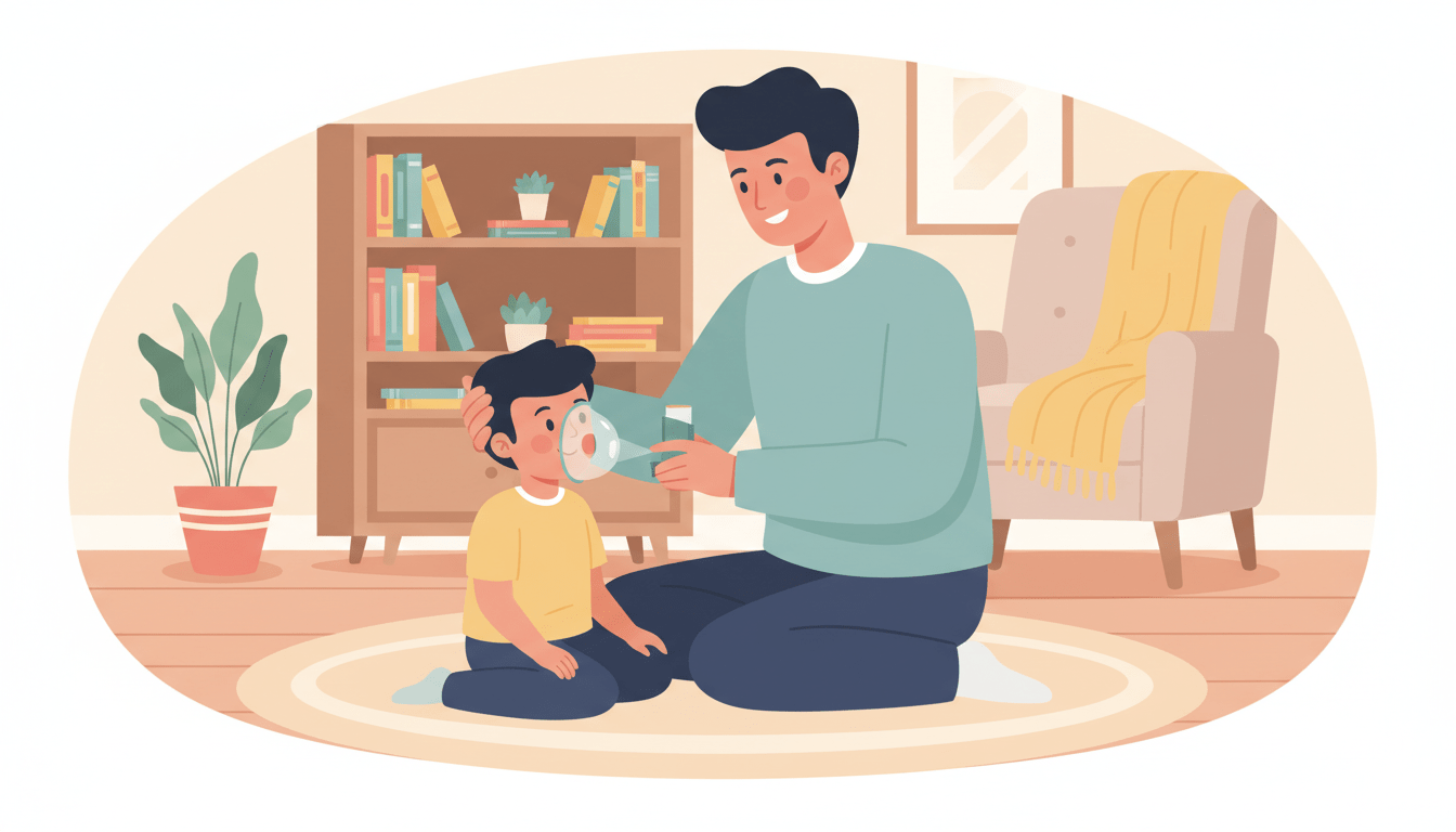 Asthme Enfant : Asthme : pompe et inhalateur pour enfant