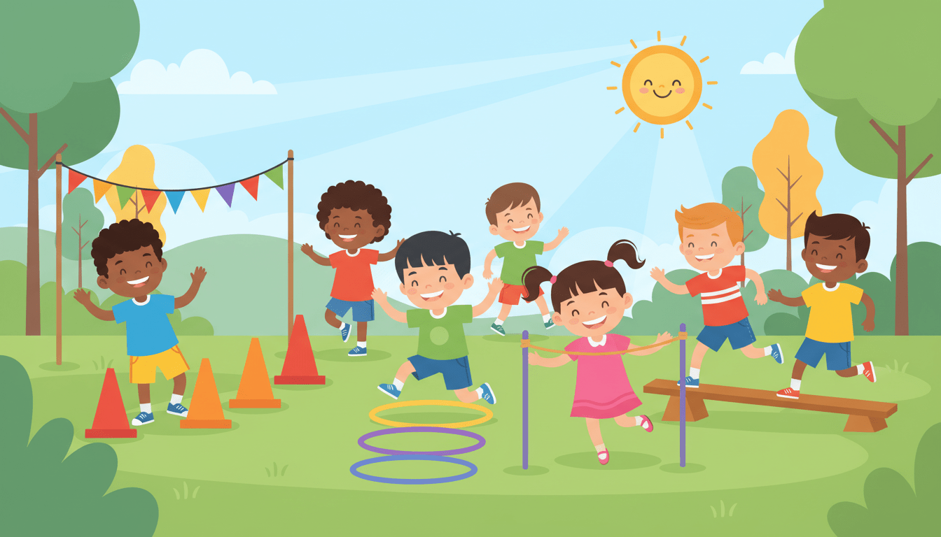 Course Amusante : Fiche d’activité : course amusante pour les 3-5 ans