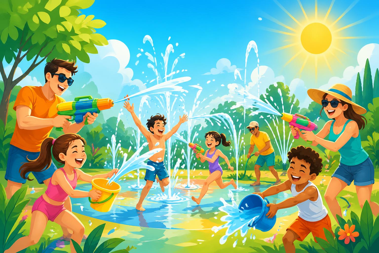 Jeu Eau Rafraîchir : Chronique : jeux d’eau pour se rafraîchir