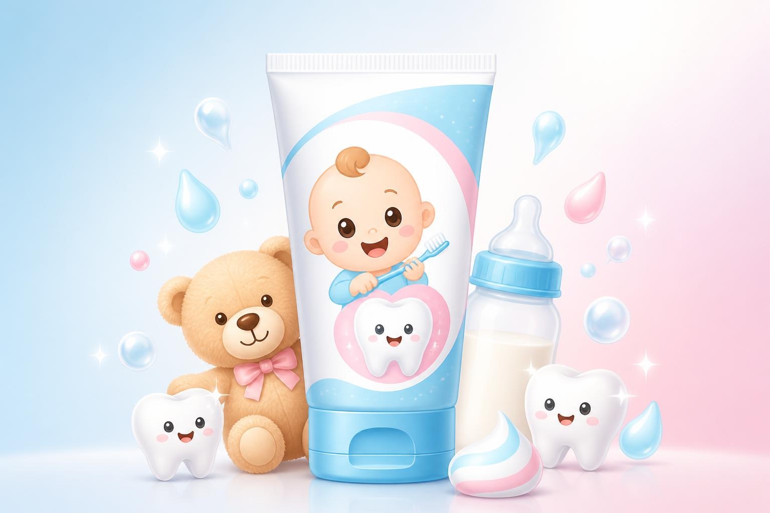 Dentifrice Fluor Bébés : Le dentifrice au fluor pour les bébés