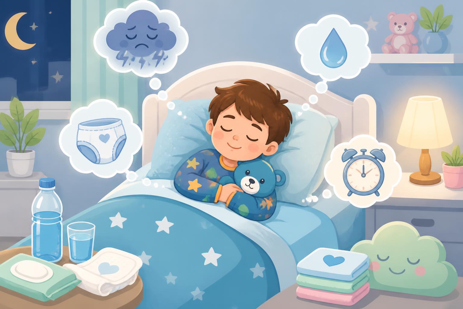 Énurésie Enfant : L’énurésie (pipi au lit) chez l’enfant : causes et solutions