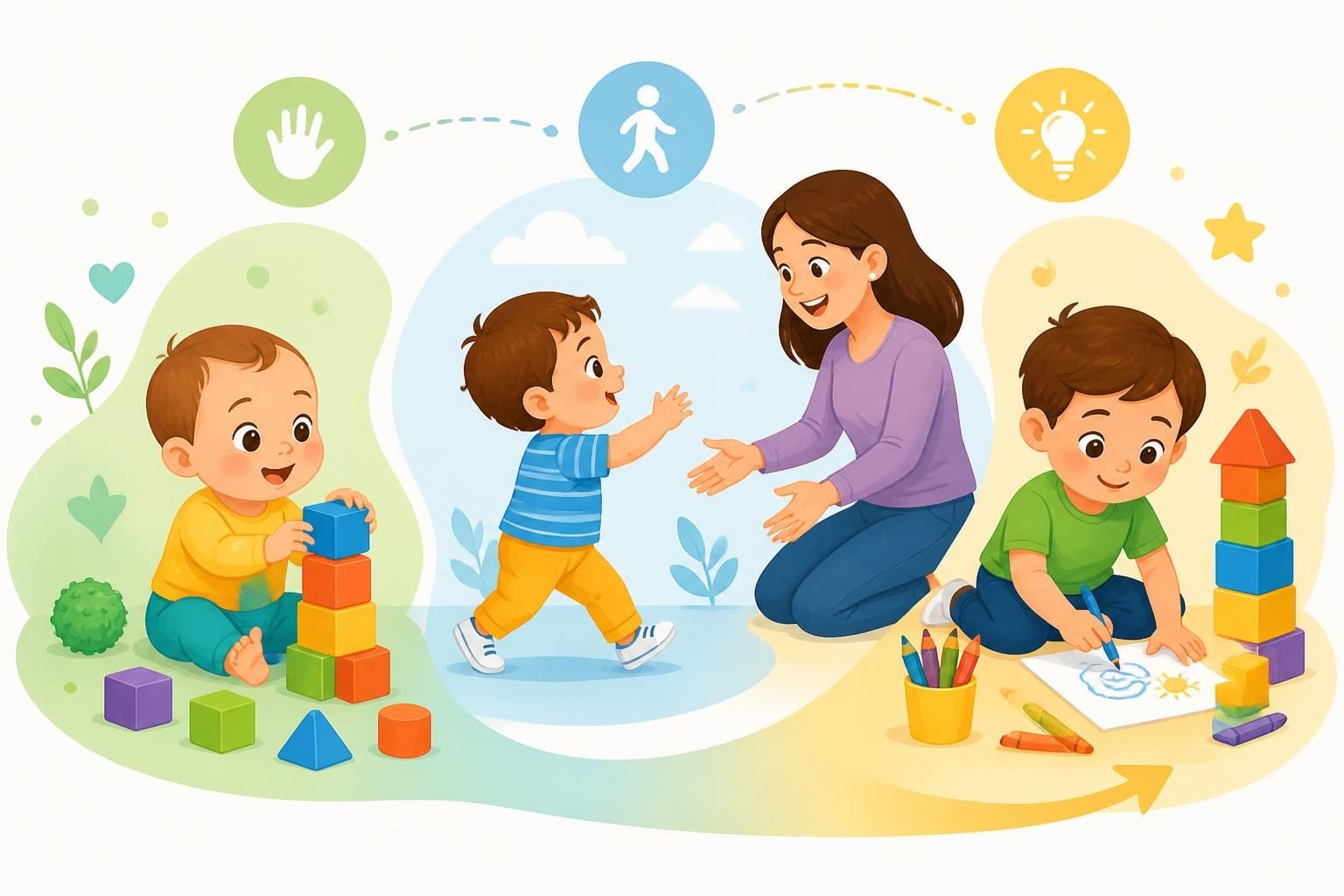 Développement 1-3 ans : Les étapes clés du développement de l’enfant de 1 à 3 ans