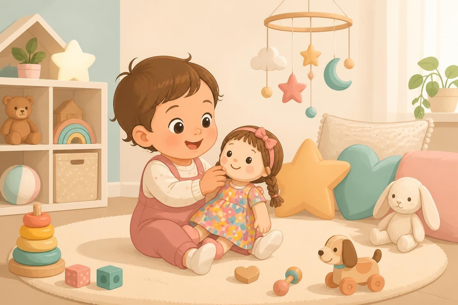Jouer Poupée : Les bienfaits de jouer avec des poupées pour les enfants de 1 à 3 ans