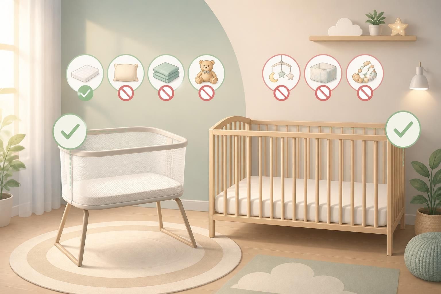 Bassinette Lit : Règles de sécurité pour la bassinette et le lit de bébé