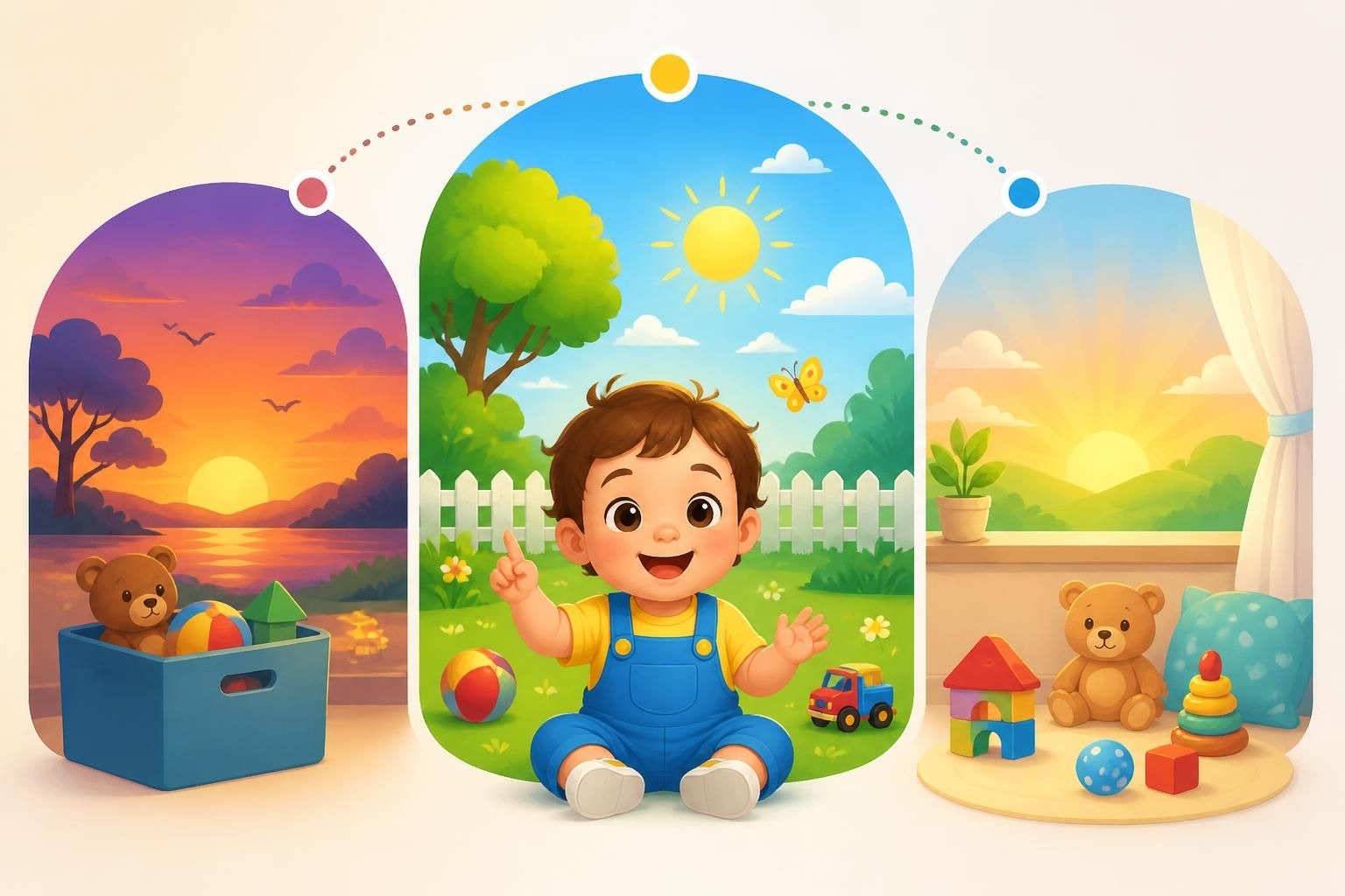Comprendre Notions Temps : Hier, aujourd’hui, demain : aider l’enfant de 1 à 3 ans à comprendre les notions de temps