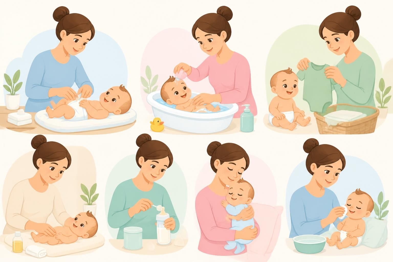 Gestes Quotidiens : Guide des gestes et soins quotidiens pour bébé