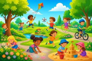 découvrez 50 activités ludiques et créatives à faire avec les enfants pour jouer dehors, s'amuser en plein air et profiter de moments en famille.