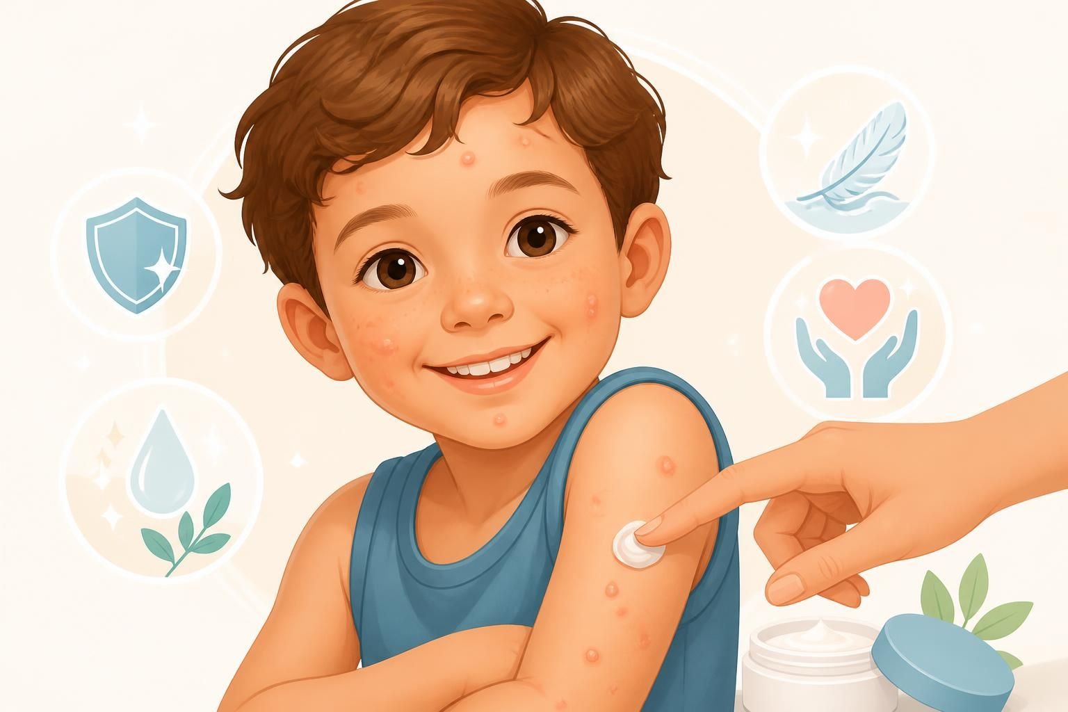 Molluscums Contagiosum : Molluscums contagiosum chez l’enfant : symptômes et traitement